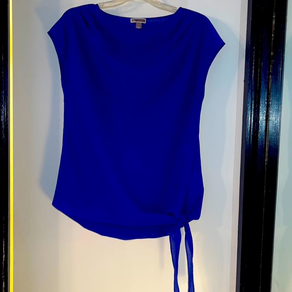 NWOT blouse with side-tie